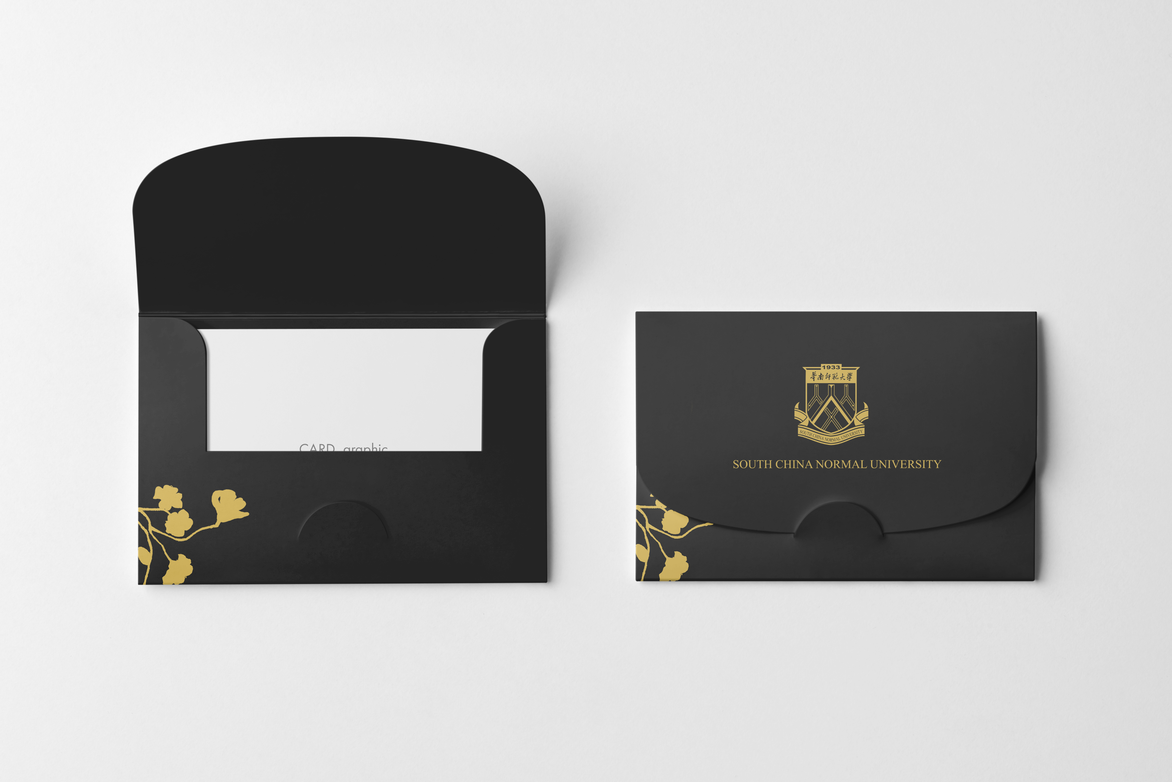 SCNU cultural envelope in black