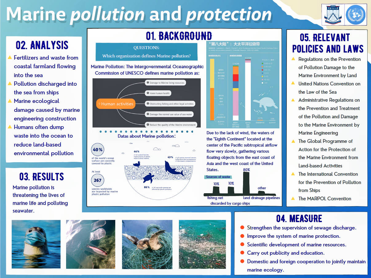 Marine pollution academic poster